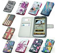  luxury For Samsung Galaxy S4 SIV flower floral card wallet case cover