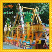 Children outdoor playground equipment mini pirate ship