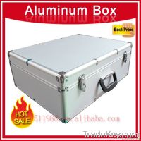 Silver aluminum tool box LX-1