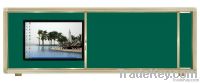 sliding green writing board