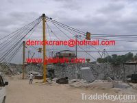 derrick crane for stone mining