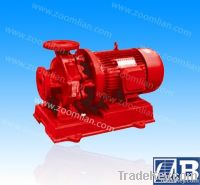 Horizontal multistage fire pump