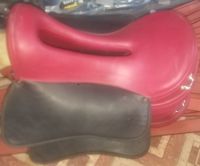 Genuine imported material endurance synthetic horse saddle Red with rust proof fittings