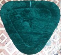 Genuine imported material bareback fur saddle pad Dark Green 1 to 2 inch HD foam filling