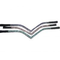 Genuine Bling Crystal leather horse browbands, size pony,cob,full