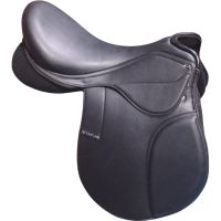 Genuine imported synthetic status horse Black saddle with rust proof fitting 