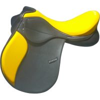 Genuine imported synthetic status horse Yellow seat saddle with rust proof fitting 
