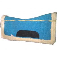 Genuine imported acrylic western Navajo saddle pad sky blue