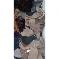 Genuine imported Quality leather Colored tooling carving saddle Natural with rust proof fitting 