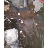 Genuine imported Quality leather stock of western saddle Brown with rust proof fitting 