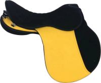 Genuine imported Synthetic show status horse saddle Yellow with rust proof fitting 