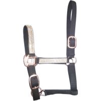 Genuine imported Quality horse PP Crystal Halter Black