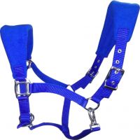 Genuine imported Quality horse PP Fleece padding Halter Blue