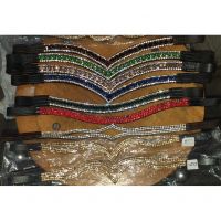 Genuine leather Colorful horse Crystals browbands including Tiara browbands, size pony,cob,full