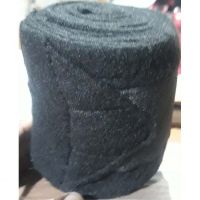 Genuine imported quality Fleece horse Bandages Black , 2 to 2.5 m long