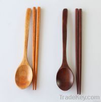 Wooden Dinnerware Spoon and Chopsticks Dinnerware Sets MZT003