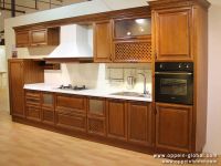 Walnut Solid Wood Kitchen Cabinet