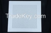 acoustic perforated gypsum tiles