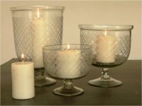 Dimond Cut Candle Stand holder, Hurricane style candle holder, Bowl Style candle holder