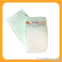 Disposable biodegradable baby diaper made from bamboo fibers