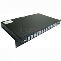 80 Channel ITU Grid C-Band 50 GHZ Spacing DWDM MUX & DEMUX 2RU Rack Mount Chassis