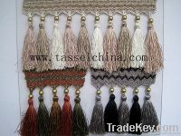 Polyester Tassel Fringe Trimming With Beads