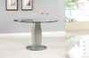 Japanese dining table and stainless steel base
