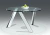Japanese dining table and stainless steel base