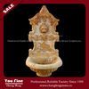 Hand carved lion head marble wall fountain