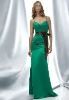 Free Shipping v Neckline floor Length Formal green bridesmaid dresses