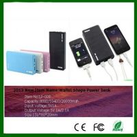 Mobile Phone Power Bank for Samsung 20000mah Wallet Power Bank Backup Battery