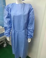 Surgical Gowns - AMMI Level 3/4 Sterile Nonwoven Surgical Nonwoven Disposable Reinforced Surgical Gown And Blue Surgical Gown With Knitted Cuff