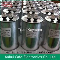 CBB65 ac motor run capacitor for air conditioner 55uf 450VAC low voltage high quality