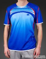 Men's Sports T-shirt - Blue O Neck Printed Tshirt