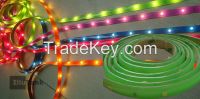 color glue cover LED strip light in flexible and waterproof
