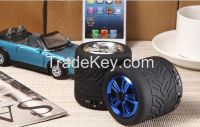 2014 New design wheel portable bluetooth speakers