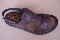 men sandals leather brown T803(4)