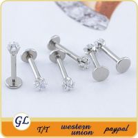 fashion 316l stainless steel lip piercing jewelry