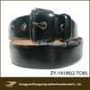 high quality roller buckle black leather belt