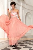 Dorisqueen hot sale new fashion pink one shoulder long bridesmaid dresses 