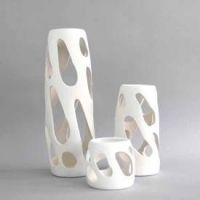 Cut Out Ceramic Vases