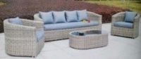 new design wicker rattan garden hotel sofa set furniture