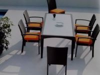 New design rattan wicker garden chair set