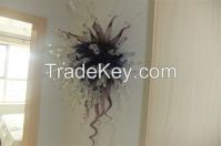 Hand Blown Art Glass Sculpture For Wall Hanging Decor