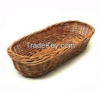 plate/tray &amp; wicker basket tray for food packing