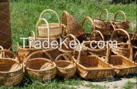 Mass Production Handle Basket Brown Color With Lower Price