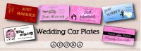 Wedding Car Plates