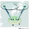 Extendable Glass Coffee Table (C-001)