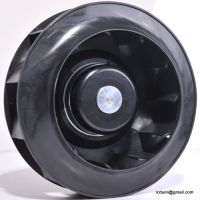 BLDC and EC centrifugal fan 250mm, with plastic impeller