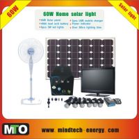 60w Solar energy system load TV and fan
